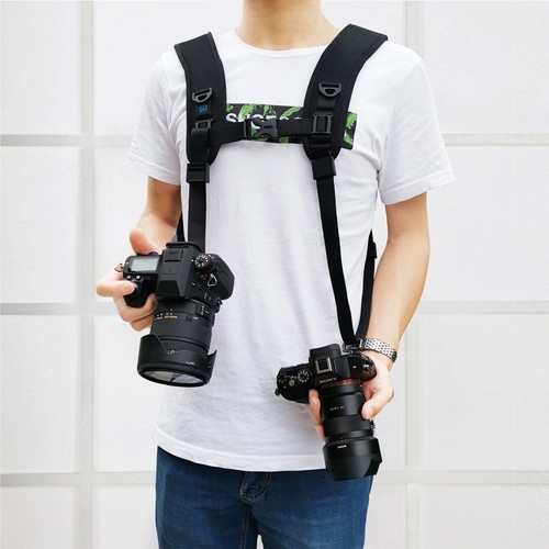 Double shoulder camera strap - camera,