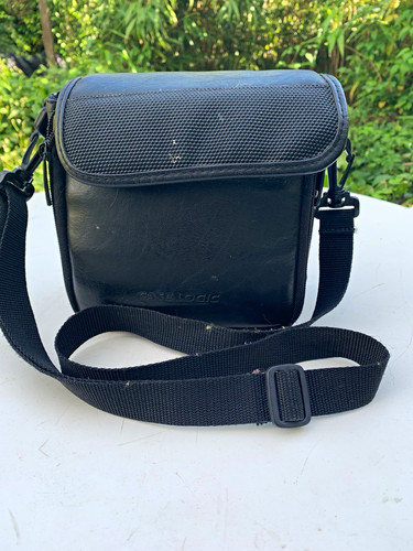 Case logic black leather - black,