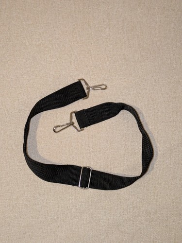 Black adjustable bag strap/