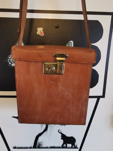 Vintage hard leather camera - vintage,