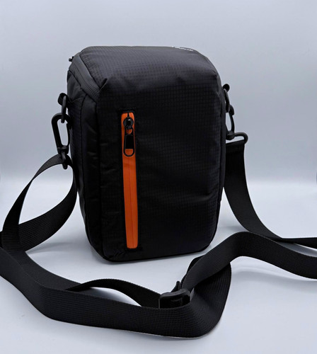 Black nylon padded camera - black,