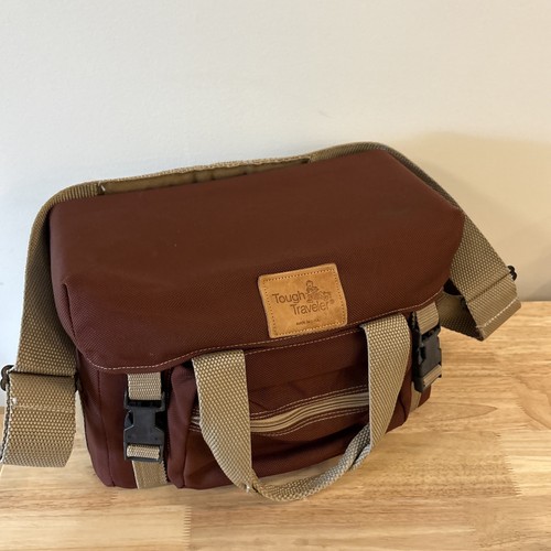 Vtg tough traveler maroon tan - tough,