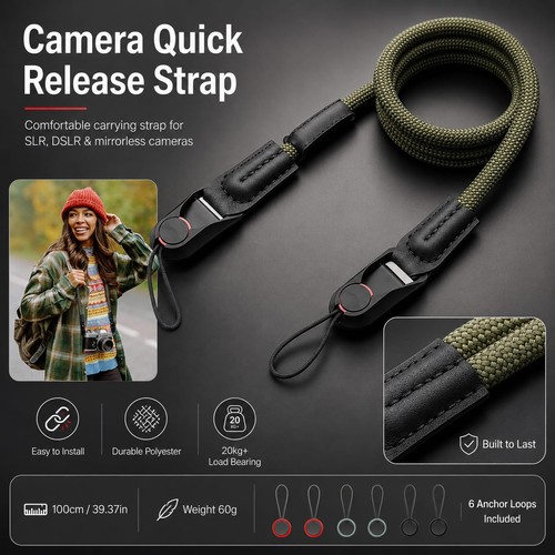 Camera neck strap quick - neck,