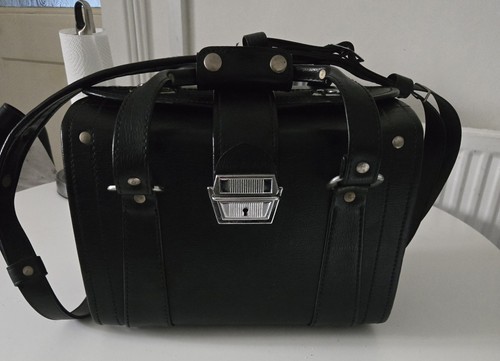 Large vintage black camera - vintage,